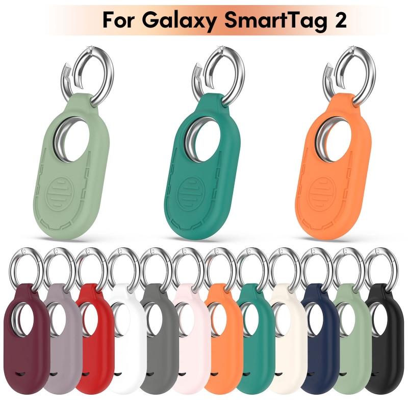 Силиконовый чехол Защитный корпус Подходит для SmartTag 2 Чехол от потери Портативный чехол для переноски Защитный чехол от царапин