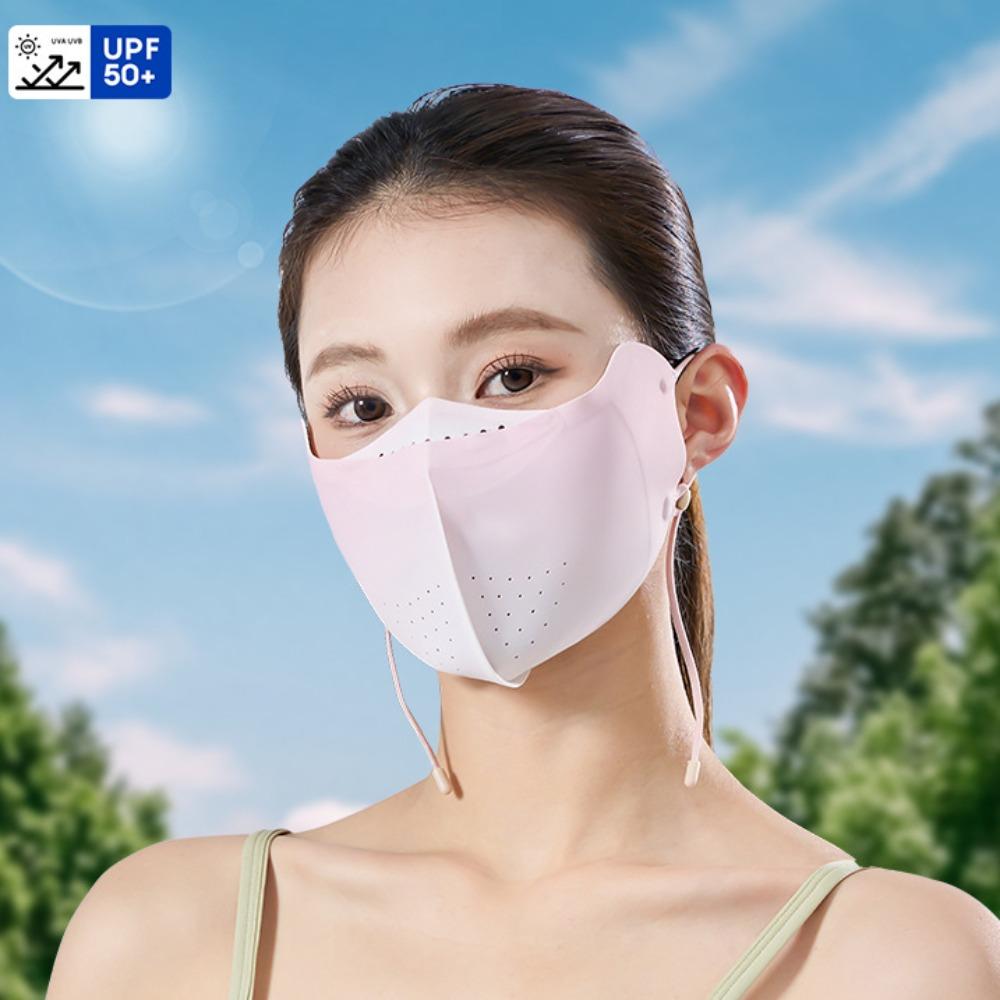 Face Mask Ice Silk Mask UV Protection Face Gini Mask Thin Face Cover Cycling