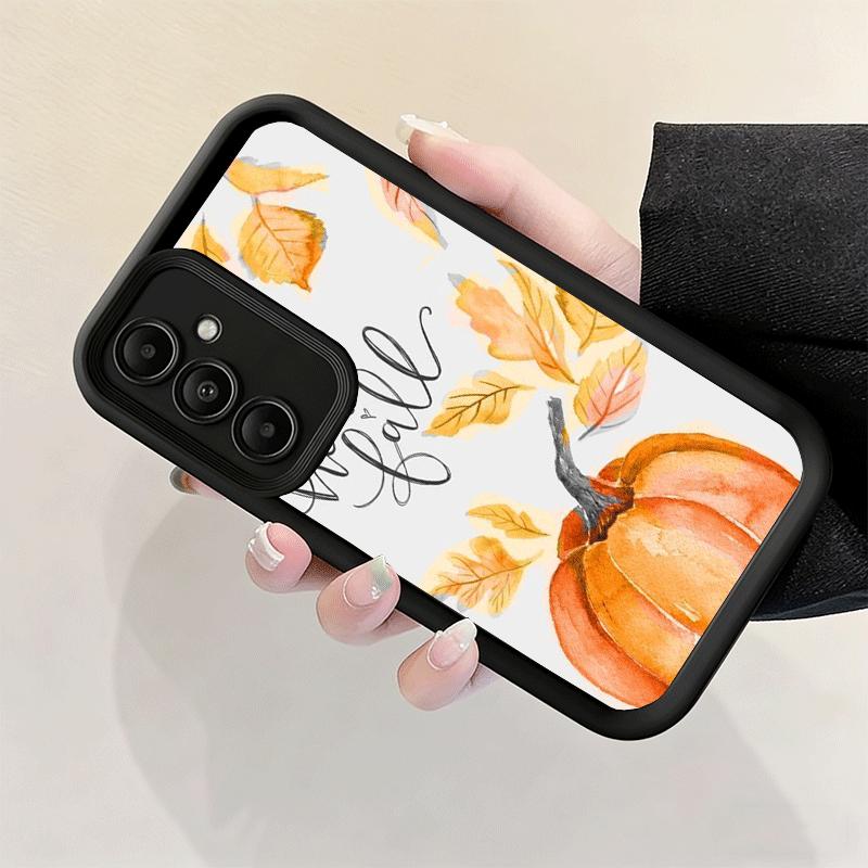 Чехол для телефона Samsung Galaxy S26 S25 Ultra S24 FE Тыква Счастливая Осень Осенний Чехол S23 Plus S22 + S21 S20 5G Мягкий Силикон Funda