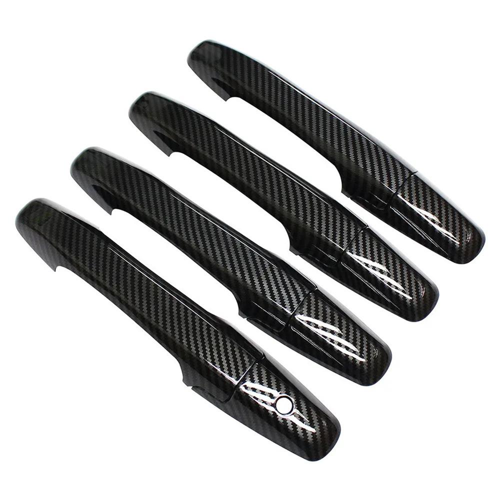 1 комплект накладок на ручки дверей автомобиля под карбон, новые для Honda Pilot 2009-2015