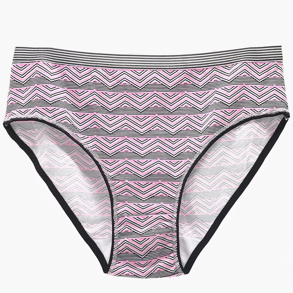 Женское нижнее белье из хлопка больших размеров со средней посадкой и геометрическим рисунком, сексуальные женские трусы для мам, трусики, нижнее белье, 6 шт.