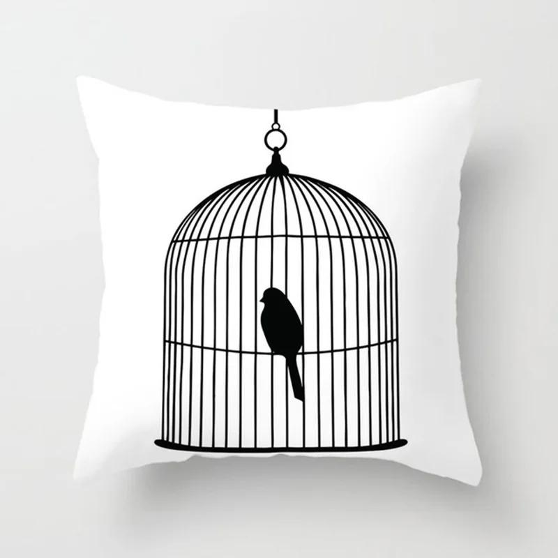 Черная подушка Галактика Планета Чехол для подушки Космос Наволочка Мягкая высококачественная декор для дома