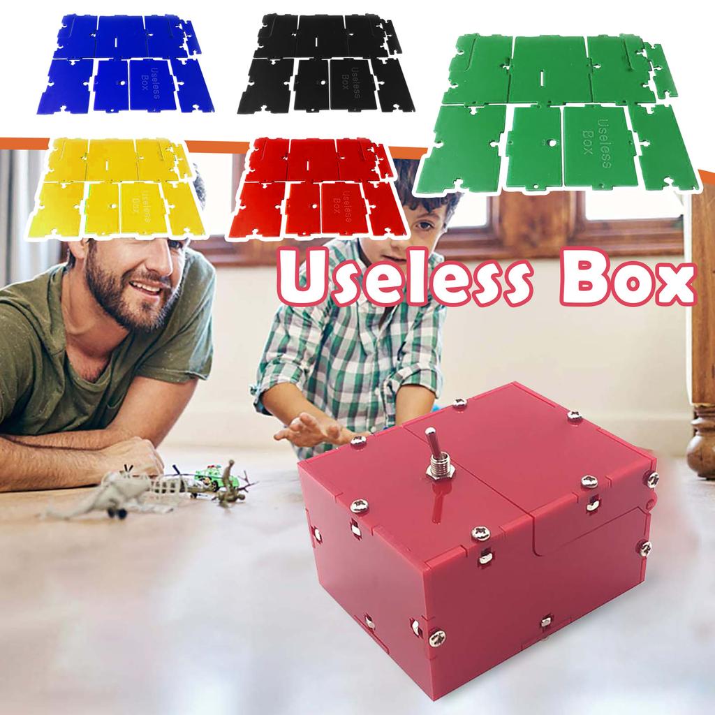 DIY Turns Itself Off Useless Box Leave Me Alone Machine Practical Funny Toys