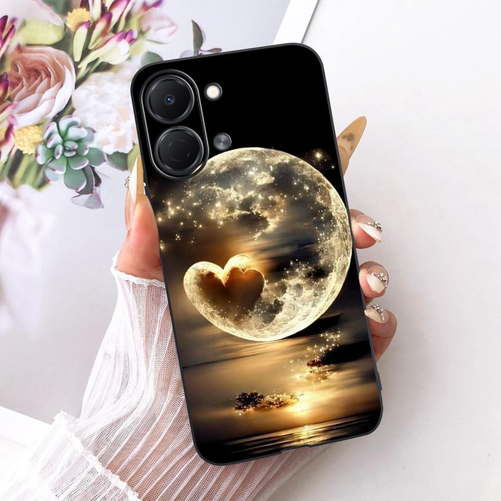 For Tecno Spark Go 3 Case Cover Fashion Butterfly Luxury Cute Painted Black Silicone Bumper For Tecno Spark Go3 KN3 Phone Casing