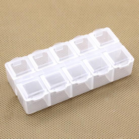 Коробка для хранения Пыленепроницаемая экономия места 2 размера Легко носить с собой Чехол для ювелирных изделий Поставка для рукоделия