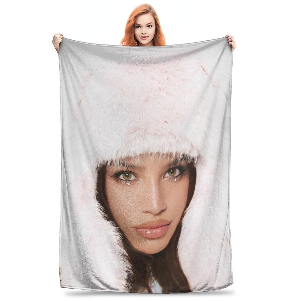 Emilia Mernes Blanket Emilia Mp3 Album Multi-size Cozy and Lightweight Throw Blankets for Sofa Couch and Bed