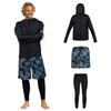 ARMOTO Rash Long Sleeve and Surf Pants for Fitness UPF Suitable for and Plus Sizes Men's Guard, Hoodie, Leggings, [UV Protection, 50+, Sweat-Wicking,