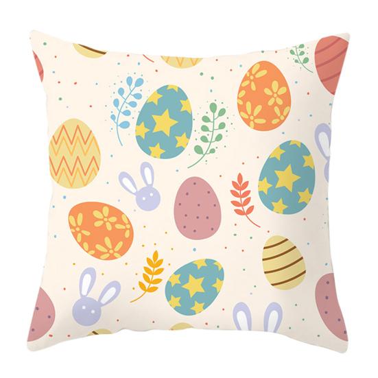 Наволочка с буквами, потайная молния, декоративная Пасхальный кролик, яйца, диван, спальня, автомобильная подушка, чехлы, товары для дома