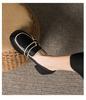 2024 Spring New Platform Shoes for Women Genuine Leather Chunky Heels Casual Shoes Girl Fashion Slip-on Loafers