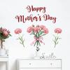 Self-Adhesive Decal Mothers Day Sticker Mother\'s Day Decor Wall Sticker Suitable For Smooth Surfaces English Text