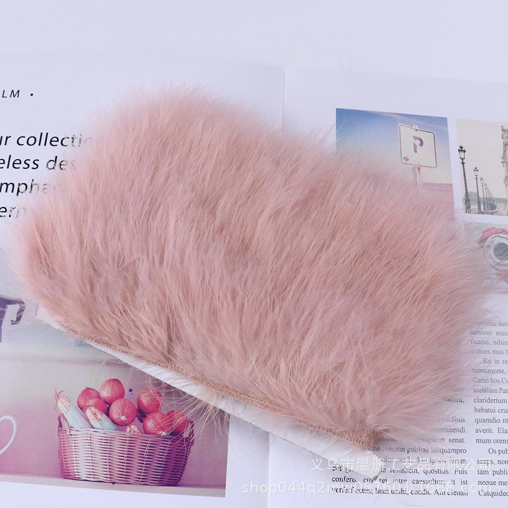 5-7Cm Bone-Cut Full Flannel Edge Stage Clothing Material Turkey Fluff Skirt Barbie Diy