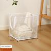 Square Laundry Basket Foldable Storage Basket New Mesh Basket