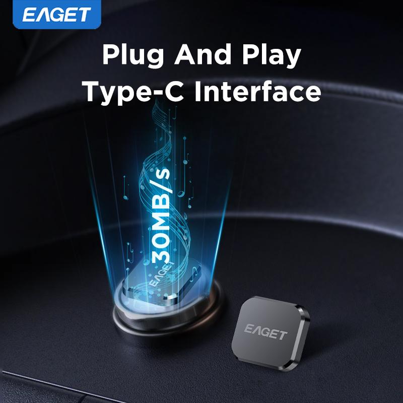 Компактный мини-автомобильный USB-флеш-накопитель Type-C - USB Type-C с опциями 8/16/32/64 ГБ Поддержка музыки без потерь для 99% устройств