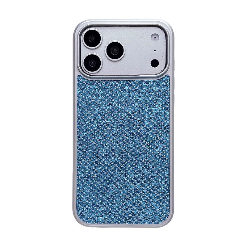 Блестящий Ромбовидный Ударопрочный Чехол с Пайетками для Apple iPhone 13-17 Pro Max