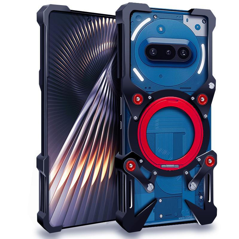 Luxury Thor Heavy Duty Armor Metal Aluminum Phone Case For Nothing Phone 3A 2A 3 2 1 Pro Back Fundas Coques Bumper