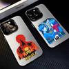 Чехол для телефона с аниме-дизайном A-Attack O-On T-Titan для iPhone 17, 16, 15, 14, 13, 12, 11 Plus, Pro Max Черный Матовый Ударопрочный Чехол