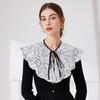 Lace-Up Cape Lace With Shawl, Versatile Sweater, Multifunctional Faux Collar