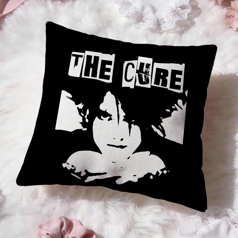 Rock Band The C-Cure Наволочка Премиум Комфорт Двусторонняя Подушка - Дизайн Два в Одном для Любой Комнаты и Салона Автомобиля