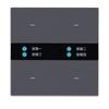 Панель умного переключателя сцен Zigbee M15, 4-клавишное сенсорное управление, 10A 240V, настенный выключатель для домашней автоматизации с датчиком движения
