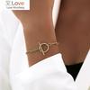 New Fashion Cuban Chain Bracelet Women Royal Gold Color Toggle Clasp Stainless Steel Chain Bracelet For Women Jewelry Gift