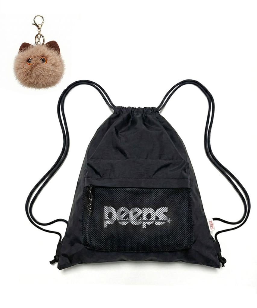 Сумка для спортзала Peeps Light (черный) Включает брелок-пенопластового друга