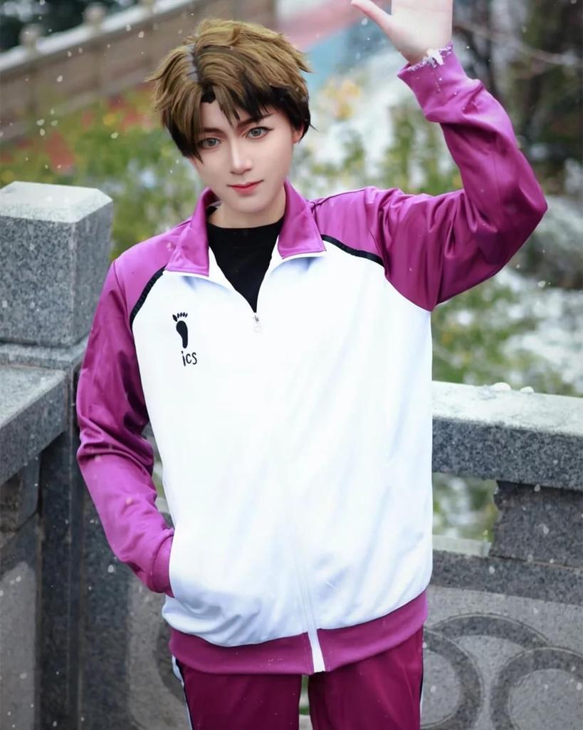 Академия Сираторизава Косплей Джерси Вакатоши Сатору Кенджиро Шион Эйта Хаято Тайчи Кадзи Васиджо Косплей Студенческий костюм унисекс с длинным рукавом [Kanzu