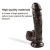 Коричневый мягкий пенис, огромный большой фаллоимитатор, реалистичный без вибратора на присоске, секс-игрушки для женщин, женская мастурбация, магазин для взрослых