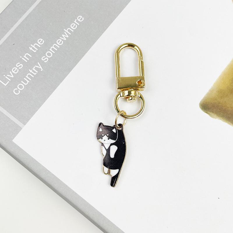Брелок с изображением милого кота и котенка, кавайный брелок в виде лапы питомца, подвеска в виде когтя