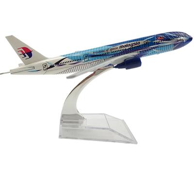 Масштаб 1/400, 16 см, модель самолета Boeing 777 производства Малайзии, литая из металла.