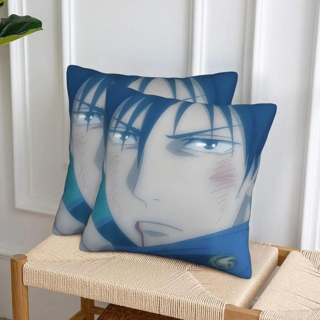 Мегуми Лучший Друг Jujutsu Kaisen Сукуна Аниме 2 шт. Квадратная наволочка Чехол для подушки Комфортная декоративная подушка для дома, гостиной