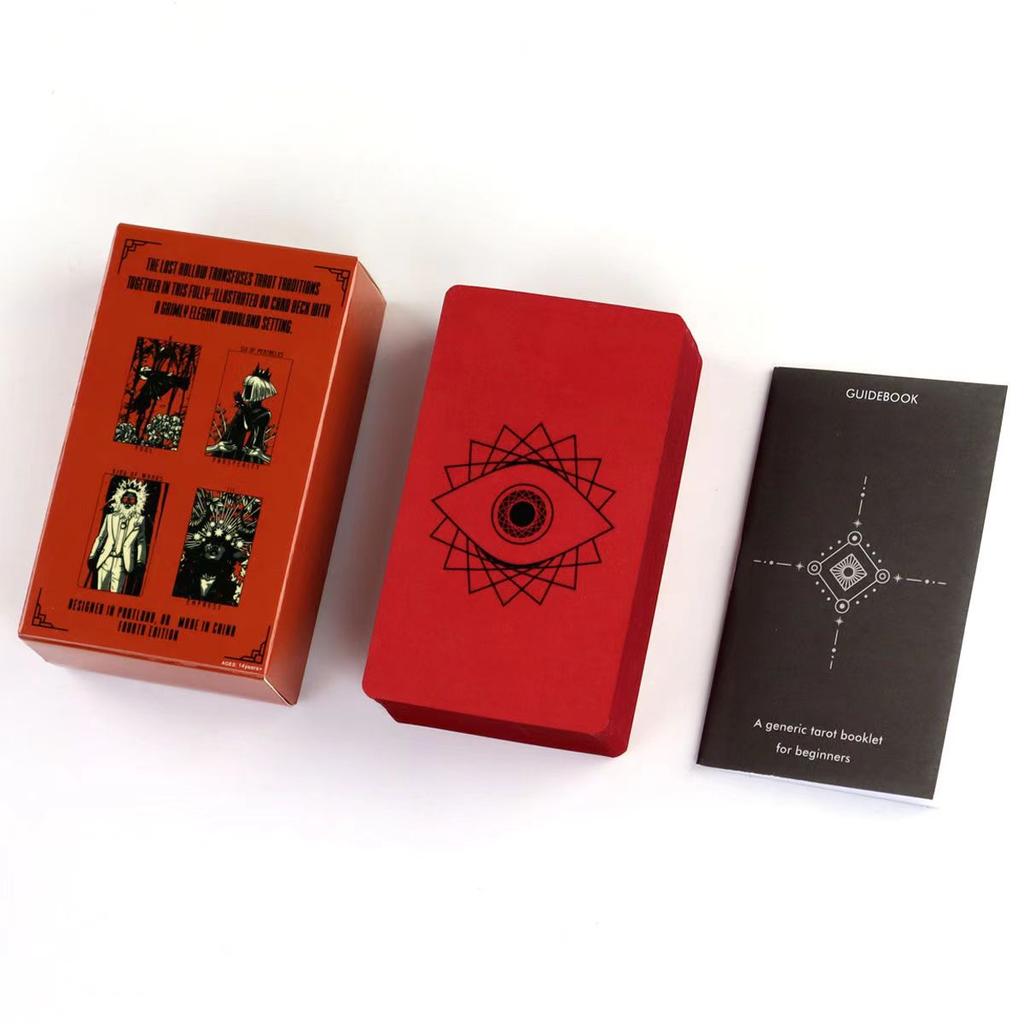 Lost Hollow Tarot with Guidebook for Beginners with Red Gilded Edges 10.3*6cm