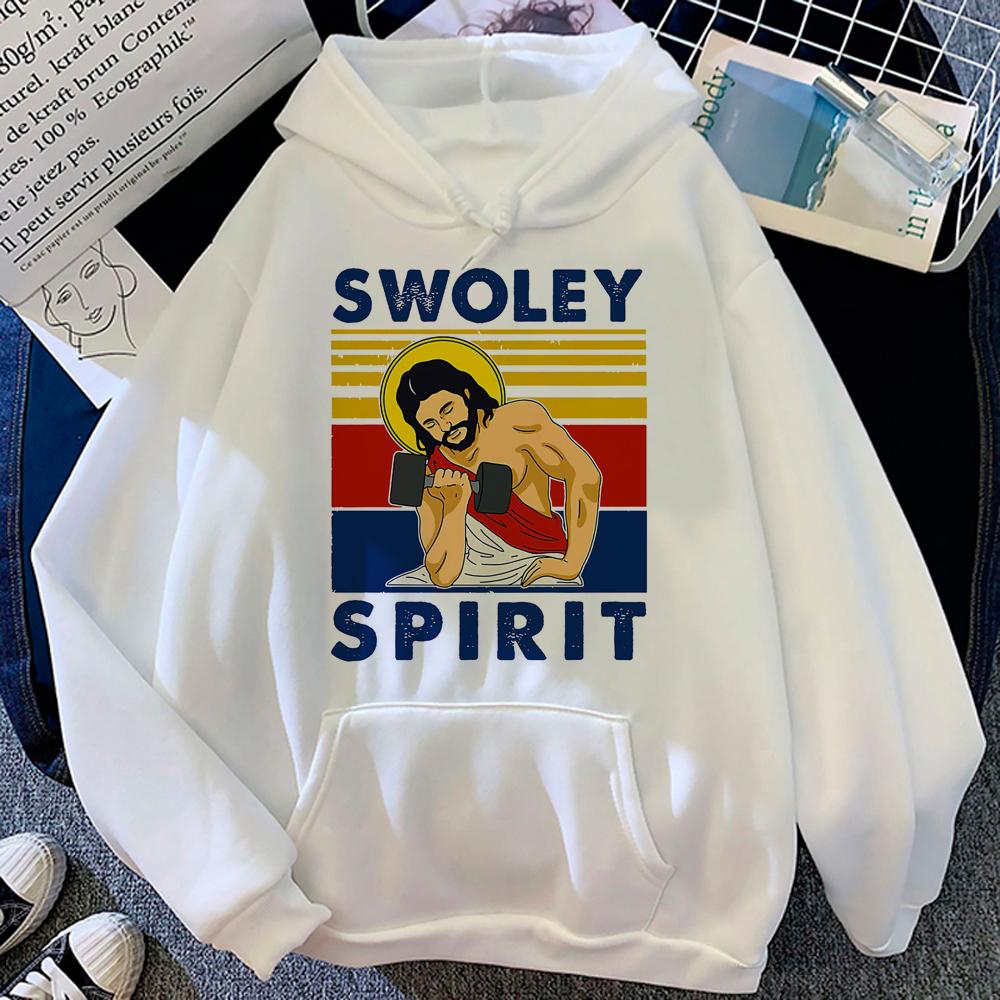 Толстовки для спортзала, женские толстовки унисекс Kawaii, винтажный пуловер с капюшоном, женские толстовки с рисунком