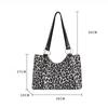 Yogodlns Новые модные сумки-тоут, холщовые сумки для покупок и путешествий, женские популярные сумки, леопардовые сумки на плечо большой вместимости