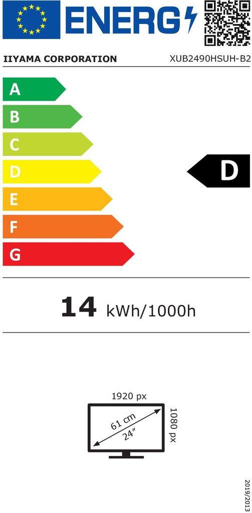 Ecran PC - IIYAMA - 23,8" - Full HD - 100Hz - Dalle IPS - 4ms - Pied réglable + Pivot - ProLite XUB2790QSUH-B2