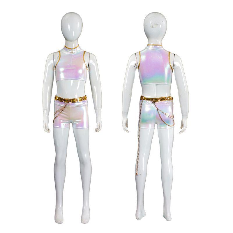 K-Pop Demon Hunter Girls Group Cosplay Costume Lumi White Colorful Stage Performance Outfit Cosplay Costume Cross-Border Factory