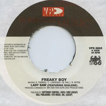7-дюймовая пластинка LADY SAW, SHAIENE / BEENIE MAN, GEO - Freaky Boy / Good Days VPS8865 VP США 2003 США Регги, Ска и Даб
