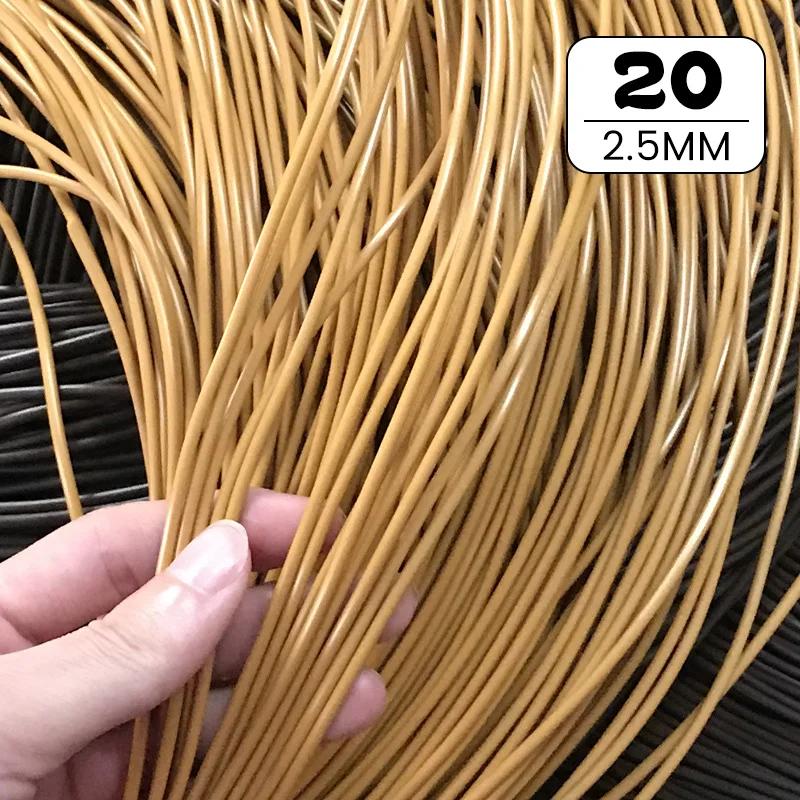 30 Цветов 500 г Круглый ПЭ Ротанг 2,5/3 мм Пластиковый Синтетический Ротанг Плетение Сырье Ремонт Мебели Стул Корзина для Хранения DIY