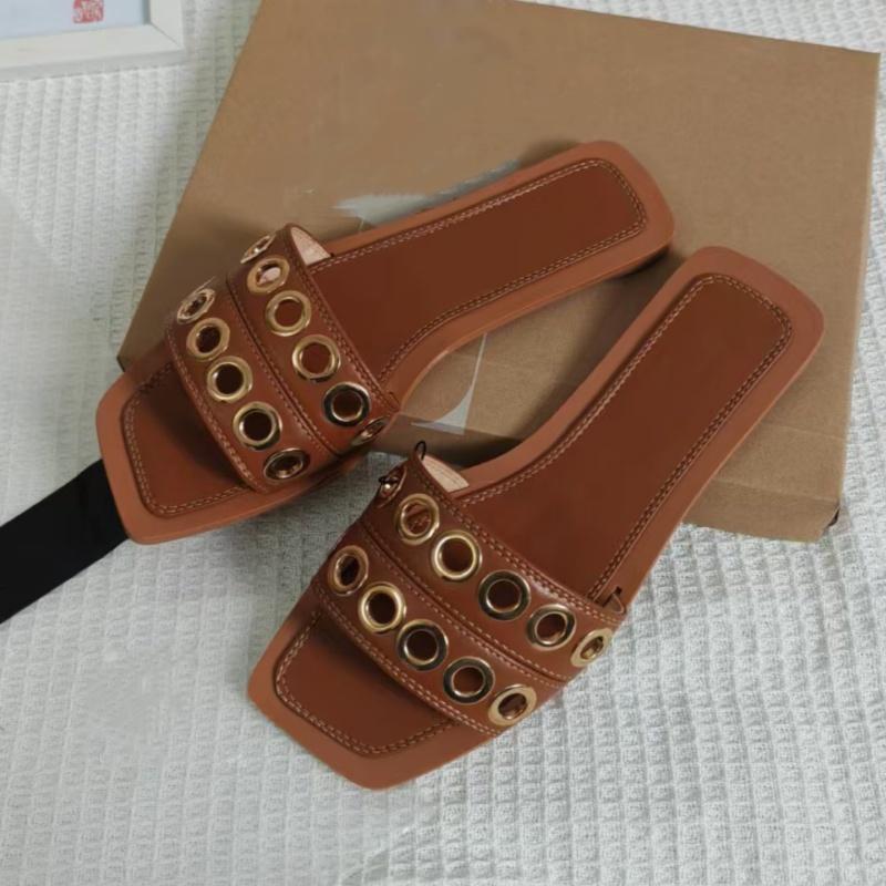 Женские шлепанцы-вьетнамки от модного дизайнера, роскошные дизайнерские сандалии, повседневные шлепанцы на плоской подошве, летние женские сандалии, новая обувь для женщин