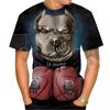 Summer Men's T-shirt Fierce Bulldog 3D Printed Cool Design Personalized Harajuku Style Boxing T-shirt Fashion Streetwear