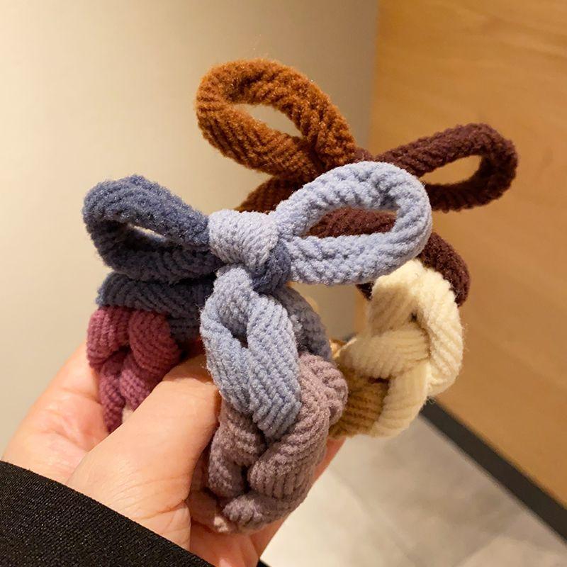 Утолщенные высокоэластичные ленты для волос с бантом, темпераментная дикая резинка, женская завязка для волос, не повредит аксессуары для волос, кольцо для волос