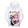 3D Bocchi the Rock Аниме Толстовка с длинным рукавом Женская Мужская Толстовка Harajuku Streetwear 2023 Новая Японская Манга Одежда