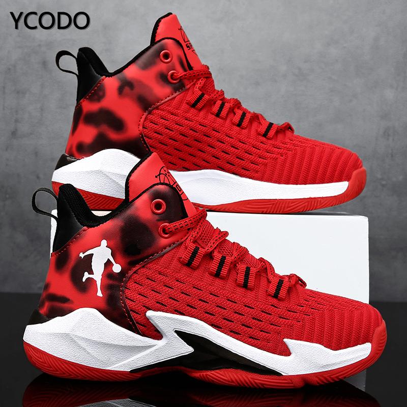 Модные детские удобные баскетбольные кроссовки, спортивные кроссовки, детские ботинки