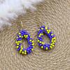 Small Earrings National Flag Colors Water Drop Earrings for   Handmade Beads Crystal Earrings Gift  Jewelry EA124