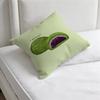 Green INS Style MMatcha Cake Square Pillow Case Soft Decorative Throw Pillow Cover for Home Sofa Bed