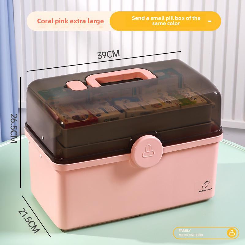 Набор многослойных коробок для хранения лекарств большой емкости