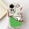 For Huawei nova 12 / Nova 12 Pro 12 Ultra Phone Case NOVA 12s 12 SE Cute Soft Liquid Silicone Shockproof Bumper Cover Soft Funda