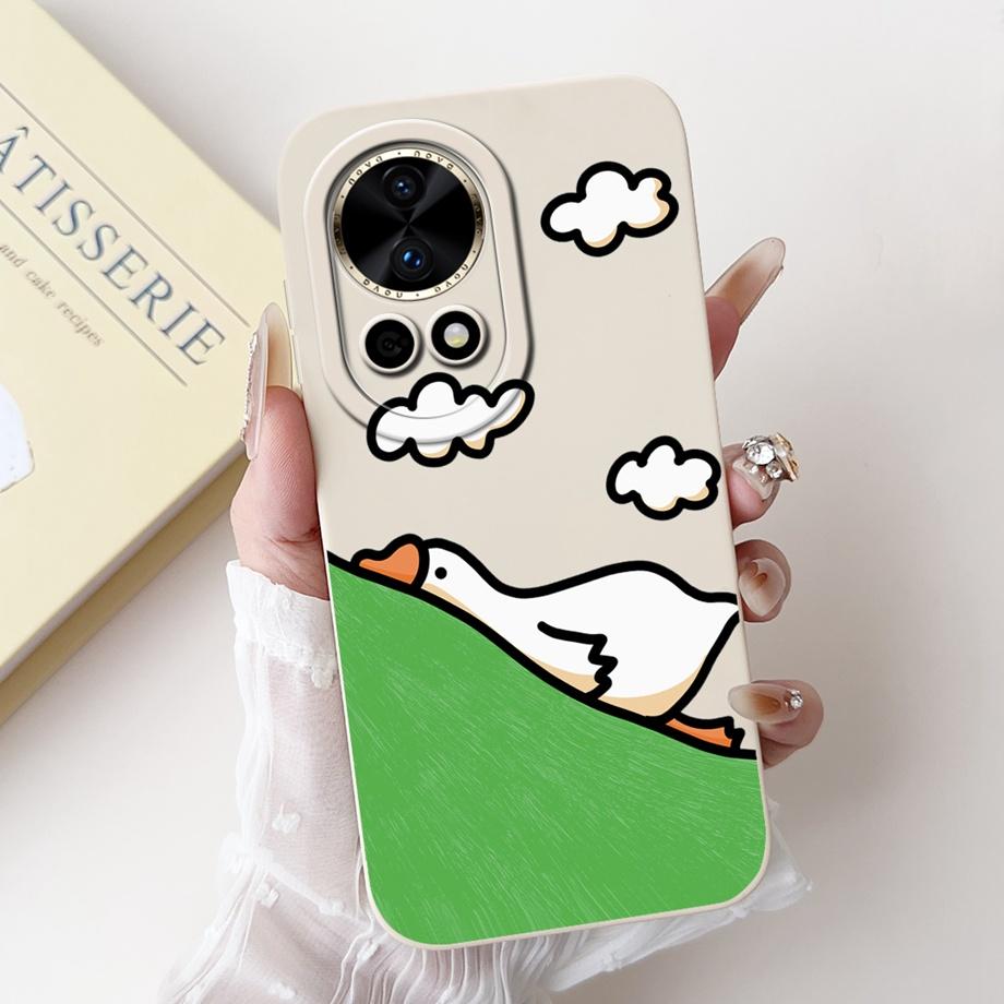 For Huawei nova 12 / Nova 12 Pro 12 Ultra Phone Case NOVA 12s 12 SE Cute Soft Liquid Silicone Shockproof Bumper Cover Soft Funda