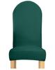 Cover Chair Rounded Backrest Bottle Green Velvet