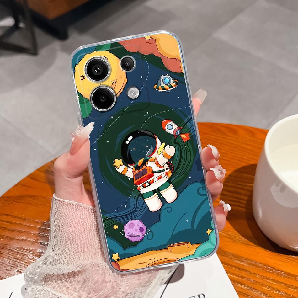 For POCO X6 Pro Cases Creative Protector Soft Slim Silicone Clear Anti Choc Back Cover For POCO X6pro X 6 Pro Funda Coque Bumper