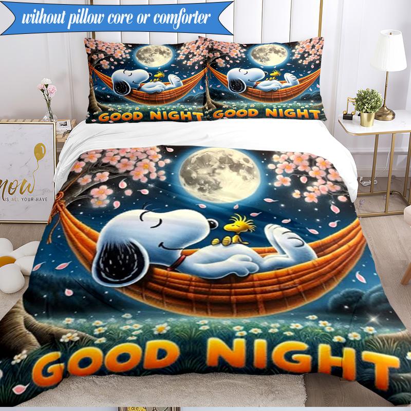 Cute Dog Sweet Dreams 3pcs K-pop music group Bedding set,Ideal for Bedroom, Dormitory,Including Duvet Cover And 2pcs Pillowcases,Fan gifts